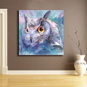 Pintura moderny hecha a mano, retrato de águila al óleo sobre lienzo para decoración para sala de estar y abstraktných tém