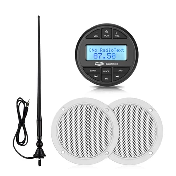 Morské Bluetooth Stereo Rádio Audio Prijímač Motocykel MP3 Prehrávač+4