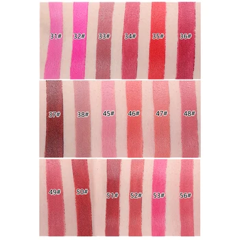 MISS ROSE Ženy Matné Rúže Nepremokavé Magic Velvet Lip Stick 18 Farby Sexy Červená Farba make-up Nahé Rúže Krásy Pery