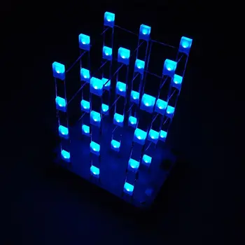 DIY Elektronické Súprava Touch Ovládania 3x3x4 Kocka Multicolour LED Svetlo Kocky Diy Sady