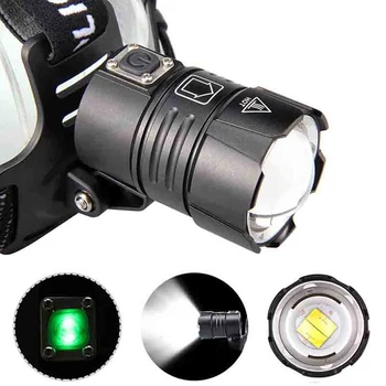 XHP50/70 Svetlomet LED Rybárske Svetlomet USB Nabíjateľné Vedúci Pochodeň Nepremokavé Camping Lampa používať 18650 20/30W Super jasné svetlá