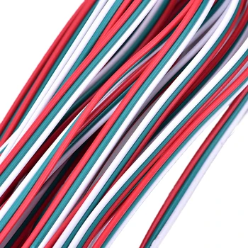 5/10m Elektrické Drôty Pocínované Medené 3 Pin AWG 22 Izolované PVC Rozšírenie LED Pás Kábel Červený Čierny Vodič Elektrického Predĺžiť Kábel