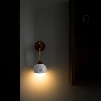 Smart Nočné Svetlo Infračervené, Indukčné Nabíjanie pomocou pripojenia USB Vymeniteľné Smart Home Nočné Svetlo