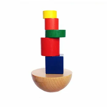 1 Nastavte Vyváženie Drevené Geometrické Hlavolamy, Baby, Deti Hračky Montessori Hry Hračky Pre Deti, Vzdelávacie Kognitívne Učenie Hračky