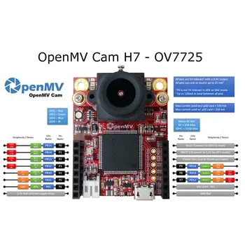 LUSYA OpenMV4 3 H7 OV7725 Vývoj Doska Cam Modulu Fotoaparátu umelá inteligencia Umelá Inteligencia Python Vzdelávania T0147