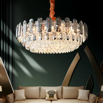 Post Moderné Osvetlenie, Luxusná Obývacia Izba Luster Krištáľové Lampy Jednoduché Jedáleň Luxusné Spálne Luster Osvetlenie