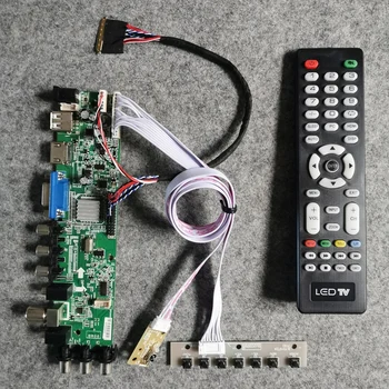 40-Pin univerzálny LCD obrazovky disku rady držiak Pre LP156WH4/LP156WH8/LP156WH9 signál digitálneho DVB 3663 1366*768 USB, VGA, AV LVDS