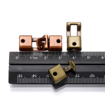 1 ks Kovový náramok lock kožená kábel spona konektory Pre Šperky, Takže DIY Zistenia Conponents Náhrdelník Príslušenstvo