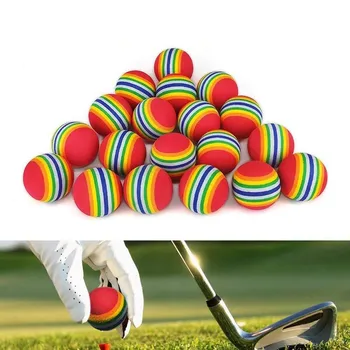 Doutop Praxe golf loptu polyuretánu loptu 30 kusov nastaviť vnútorné odbornej Praxe Golf farebné pstruh dúhový farba