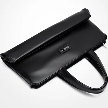 Nové pánske taška módneho priemyslu ramenný messenger taška PU kožené nepremokavé anti-theft hangbag laptop taška