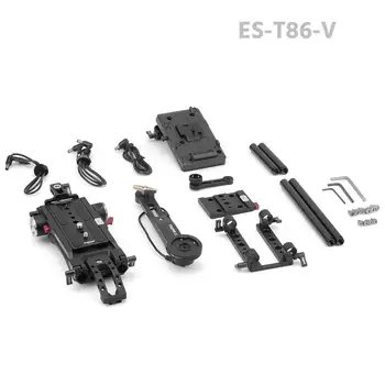 Tilta ES-T86 fotoaparát klietka pre Panasonic EVA1 plošinu Rýchle Uvoľnenie Doskou V mount/ Anton mount Rozšíriť rameno Pre PANASONIC EVA1