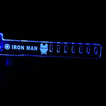 Horúce Modrá Pre IRON MAN JEHO LED Svetelný Počítač Office Hlavné Okno Grafickej Karty Vlastný Podporný Rám, grafické Karty, Komponenty Jack