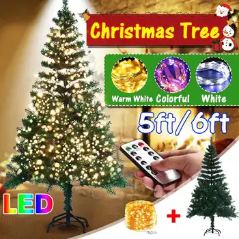 1.8 m Vianočný Stromček S LED Reťazec Svetlá Diaľkovo Ovládané Svetlo Reťazec Pre Vianočný Stromček Garland Svadobné Party Domova