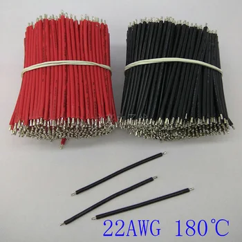 200PCS, 30 mm,180 stupňov ,3239* 22AWG červená a čierna s tin drôtu, DIY panel kábel, doprava zdarma