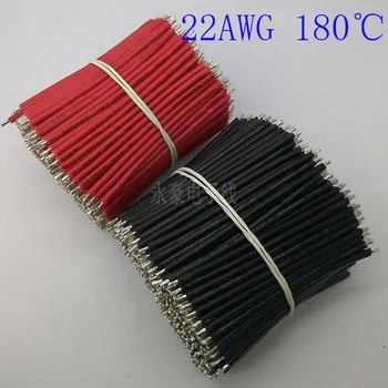 200PCS, 30 mm,180 stupňov ,3239* 22AWG červená a čierna s tin drôtu, DIY panel kábel, doprava zdarma