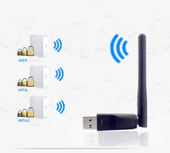 1 Ks WiFi Anténa Bezdrôtového pripojenia Pokrytie 150M Mobilný Počítač Signálu WiFi Vysielač, Prijímač hardvérový kľúč USB Rozhranie, Vysoká Citlivosť
