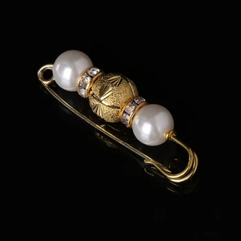 NOVÉ 4pcs Zmiešať Pearl Brošňa Ženy Muži Šperky Vintage Corsage Darček Kolíky Zlatá Výzdoba
