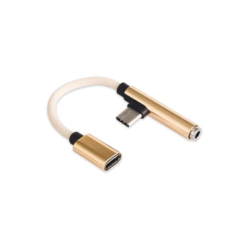 Multifunkčné USB C AUX Jack pre Slúchadlá Typ Kábla-C 3,5 mm Adaptér Audio Converter 2 V 1, Rýchle Nabíjanie Kábel