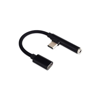 Multifunkčné USB C AUX Jack pre Slúchadlá Typ Kábla-C 3,5 mm Adaptér Audio Converter 2 V 1, Rýchle Nabíjanie Kábel