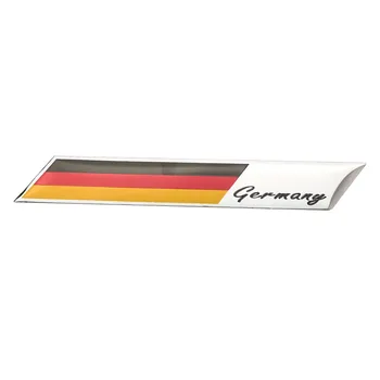 5 cm x 5 cm 3D Nemecko Vlajka Hliníkovej zliatiny Odznak Štít Deutsch Auto Tvorivé Kovové Nálepky Odtlačkový Dekor Steip-typ Znak