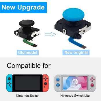 3D Analógový Ovládač Radosť-Con Nahradenie Vľavo/Vpravo ThumbStick pre Nintendo Prepínač/Prepnúť Lite Radič a Console - 2 Pack (Re