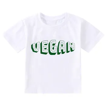 V Lete Roku 2020 Nové Tlačené Chlapci Tshirts Vegetariánstvo T Shirt Enfant Harajuku Zeleniny Deti Tshirts Pre Dievčatá Posádky Krku Oblečenie