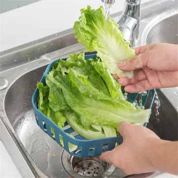 TTLIFE Umývadlo Duté Zásobník Umývadlo Zeleniny Multi-function Mozgov Kôš Kúpeľňa Kozmetika Skladovanie Plastové Ovocný Kôš Kuchynské Náradie