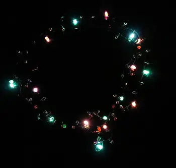 300PCS Led Náhrdelník Blikajúce Korálkové Svetlo Žiariace Prívesok Náhrdelníky Hračky Vianočný Darček Strany Prospech Darčeky, Doprava Zdarma