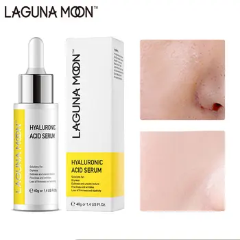 Lagunamoon 40ML Kyselina Hyalurónová Tvár Sérum Premium Hydratačné Sérum s Vitamínom C Podstate Proti Starnutiu Jemné Linky Odstraňovač