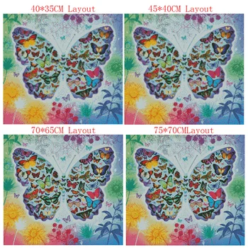 Diamond Cross Stitch Maľovanie Diamond Výšivky Námestie Diamond Mozaikový Obraz Domáce Dekorácie Motýľ obrázok MH029