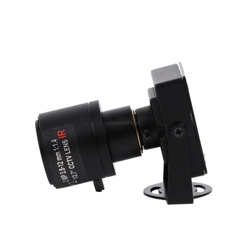 Nové HD 700TVL CMOS 2.8-12 mm Zoom Objektív Mini CCTV Bezpečnostné Kamery, Audio a Video urob si sám