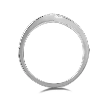 DY 925 Sterling Silver Ring Micro Pave Cubic Zirconia Kríž, Kruh Štýlový Prst Prsteň Pre Ženy, Módne Doplnky, Šperky