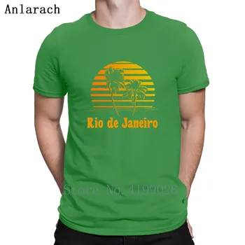 Rio De Janeiro, Brazília západ Slnka Dlane Stromy T-Shirt Jar Darček Euro Veľkosti S-3xl Tričko Pre Mužov Tlač Trend Muž