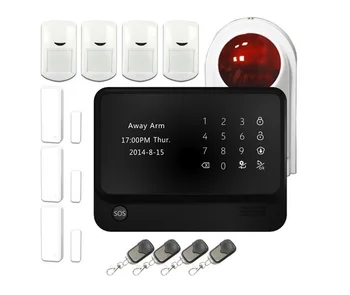 433mhz mobile phone ovládanie bezdrôtových smart home automation GSM domáci Alarm Systém s LCD dotykový pre alarm home security