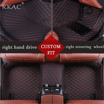 Custom fit pravej ruke riadiť auto podlahové rohože pre Škoda superb fabia octavia rýchle kodiaq yeti auto styling príslušenstvo rohože