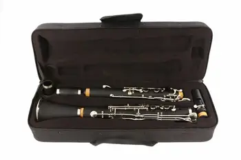 Rozšírené G tlačidlo klarinet Ebonit Dreva S Klarinet Prípade 17key poniklovaná Kľúč