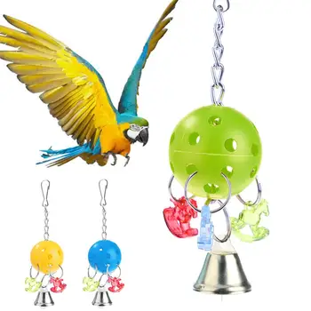 Bell Ball Kôň, Papagáj Parakeet Žuvanie Skus Stúpania Swing Klietky Dekor Vták Pet Hračka