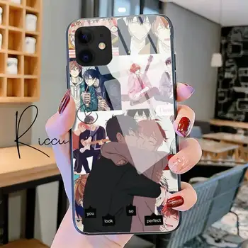 Japonsko Vzhľadom Anime Vybavené Hudby Gay Telefón Prípade Tvrdeného Skla Pre iPhone 11 Pro XR XS MAX 8 X 7 Plus SE 2020 12 Pro Max Mini prípade