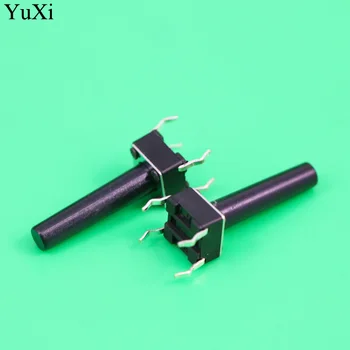YuXi 6*6 Light micro dotyk Prepínač nastaví Tlačidlo Prepnúť Auta , Výška: 18 mm 4Pin 6x6 Kľúče Takt ON/OFF