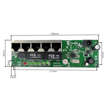 OEM kvalita mini Dosku, cena 5 port switch modul manufaturer spoločnosti PCB dosky 5 porty siete ethernet prepínače modul
