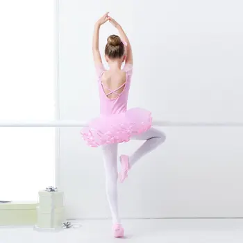 Sladké Ružové Balet Trikot Pre Deti Balet Tutu Tanečné Šaty Víla Trikot Pre Dievčatá Jogy Umelecká Gymnastika Použiť Pre Bailarina