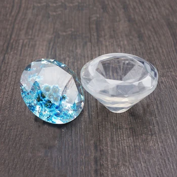 Diamond Tvar Silikónové Formy Plesne Živice Prívesok Šperky Tvorby Plesní DIY Plavidlá Nástroj Nail Art Nástroje