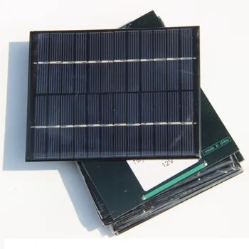 Veľkoobchod 2W 12V Mini Solárne Solárny Modul Polykryštalických Solárnych panelov DIY Nabíjačku 110*136*3 MM 10pcs Doprava Zadarmo