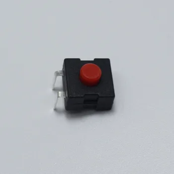 50pcs 1A 30V Červená Na Vypnutie Červená Mini Tlačidlo Prepnúť Zakrivené 2Pin jednosmerný (DC) Horák, Elektrické Ovládanie Baterka Prepínač pre LED ect