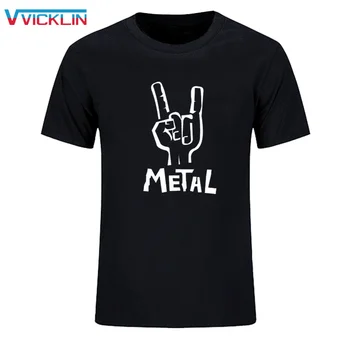 20118 nové letné módy hip-hop T-shirt tlač metal rock band T-Shirt Veľkosť voľné a ležérne pánske krátke rukáv