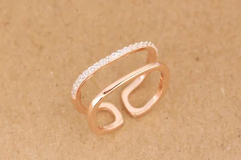 925 sterling silver jednoduchý prsteň módne šperky anillos mujer bague femme argent 925 joyas darčeky pre ženy nastaviteľné ringen