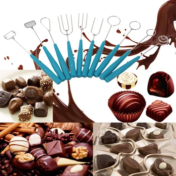 10PCS Čokoláda na Namáčanie Vidličky Strany Parné Fontána Cake Zdobenie DIY Nástroj Nastaviť Čokoláda Diy Potrebné Pečenie Nástroje
