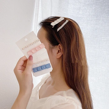 Nové Módne 2ks/set Crystal Vlasy Klip Pre Ženy kórejský Trendy Geometrické Vlasy Berrettes Dievča Vlasy Príslušenstvo spona do vlasov Wholeslae