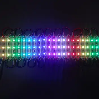 WS2811 DMX 3LED DC12V LED Záhradné Svetlo SMD5050 RGB Vodeodolné LED Pixel Digitálny Modul String Svetlo