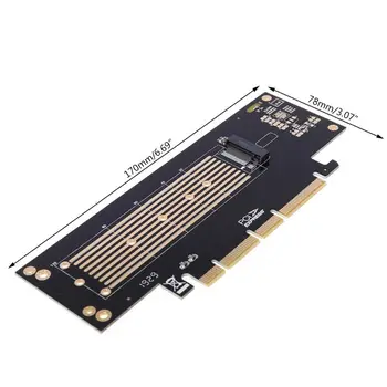 M. 2 NVMe SSD do PCIe Rozširujúca Karta M kľúč PCIE 3.0 X4 X16 2230 na 22110 Adaptér
